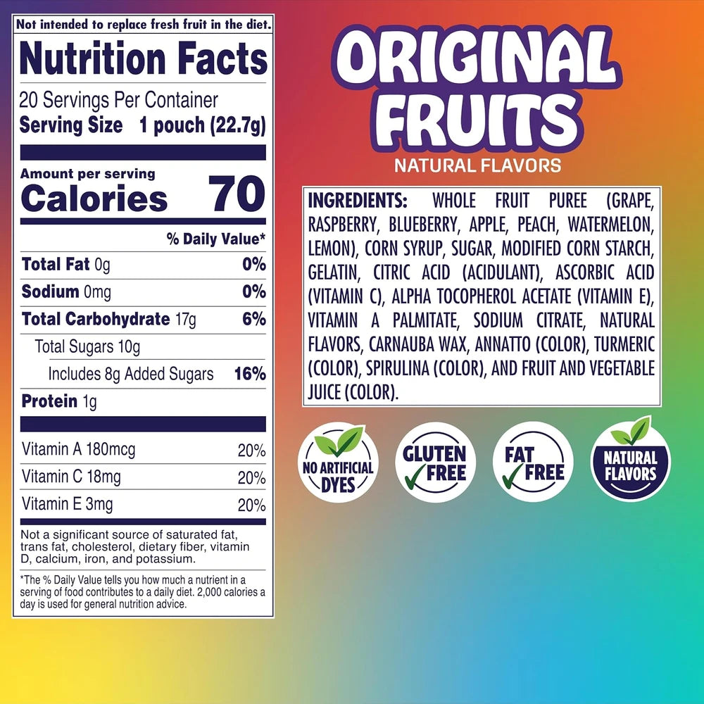 Welch's Fruit Snacks Fusions Original