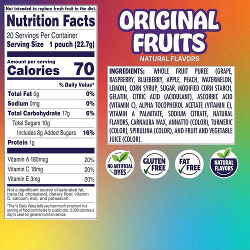Welch's Fruit Snacks Fusions Original